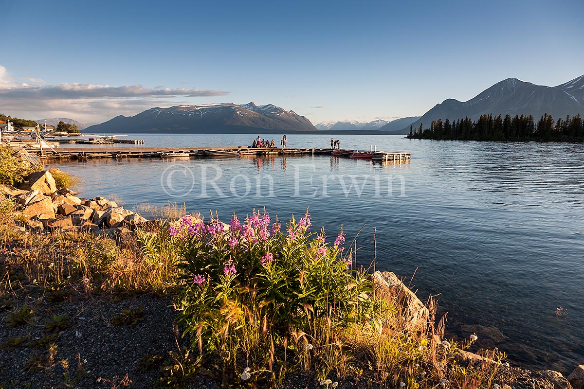 Dock on Atlin Lake, BC