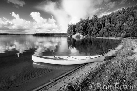 Canoe on Lake Manitou