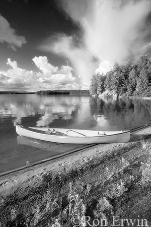 Canoe on Lake Manitou