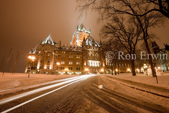 Chateau Frontenac on Christmas Eve
