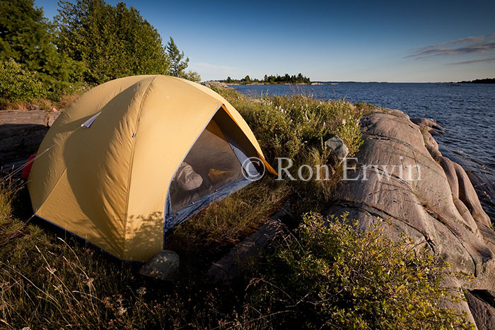 Camping at the Mouth of the French River
