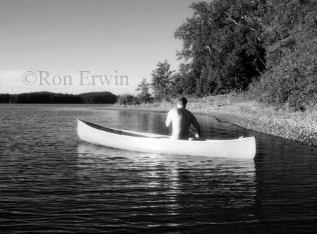 Canoeing alone &copy; Ron Erwin