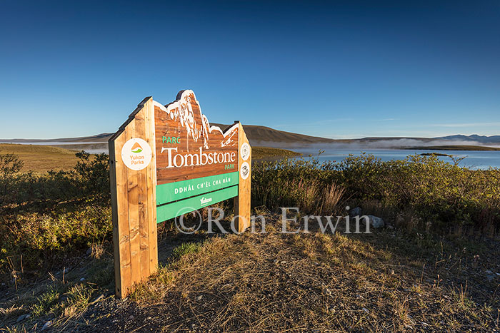 Tombstone Park Sign, Yukon © Ron Erwin