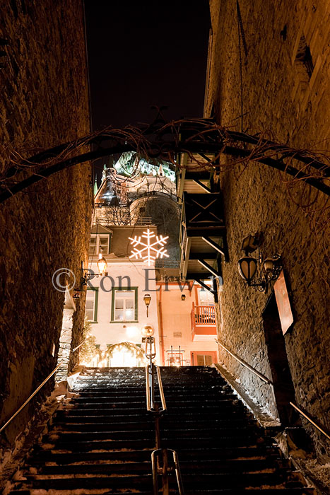 Chateau Frontenac through Stairwell