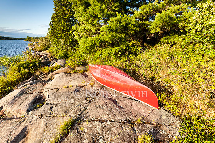 Canoe at Georgian Bay, ON