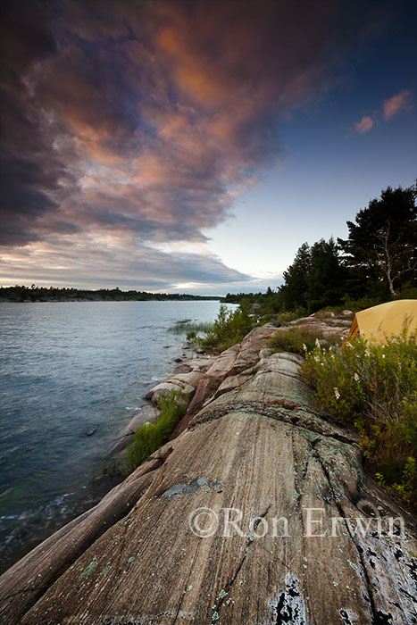 Camping at the Mouth of the French River