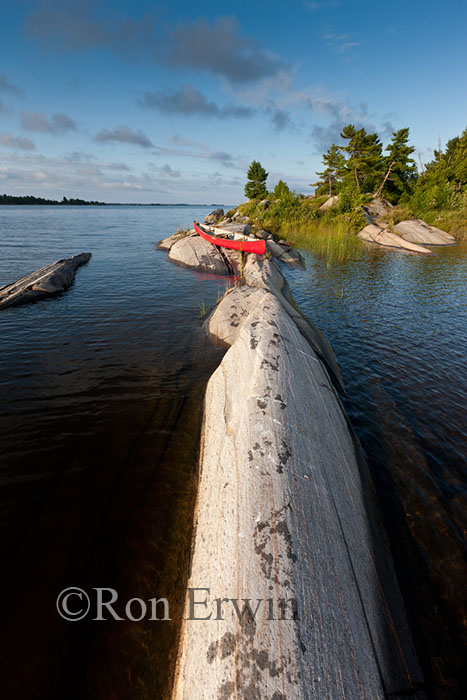 Canoe on Georgian Bay