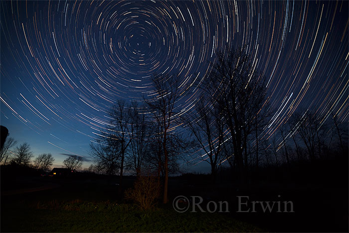 Night Sky Star Trails