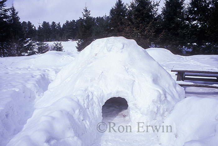 Snow Cave at Mew Lake